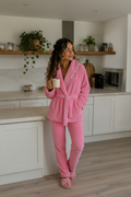 Veste fourrure rose