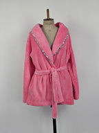 Veste fourrure rose