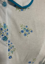 Chemise de nuit finette Bleue