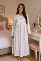 Chemise de nuit finette Lilas