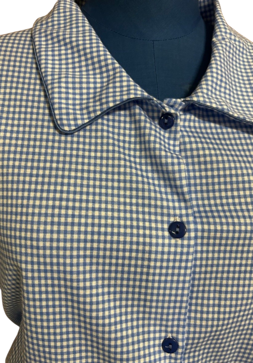 Pyjama short vichy bleu