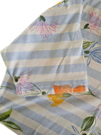 Chemise de nuit fleurs & rayures