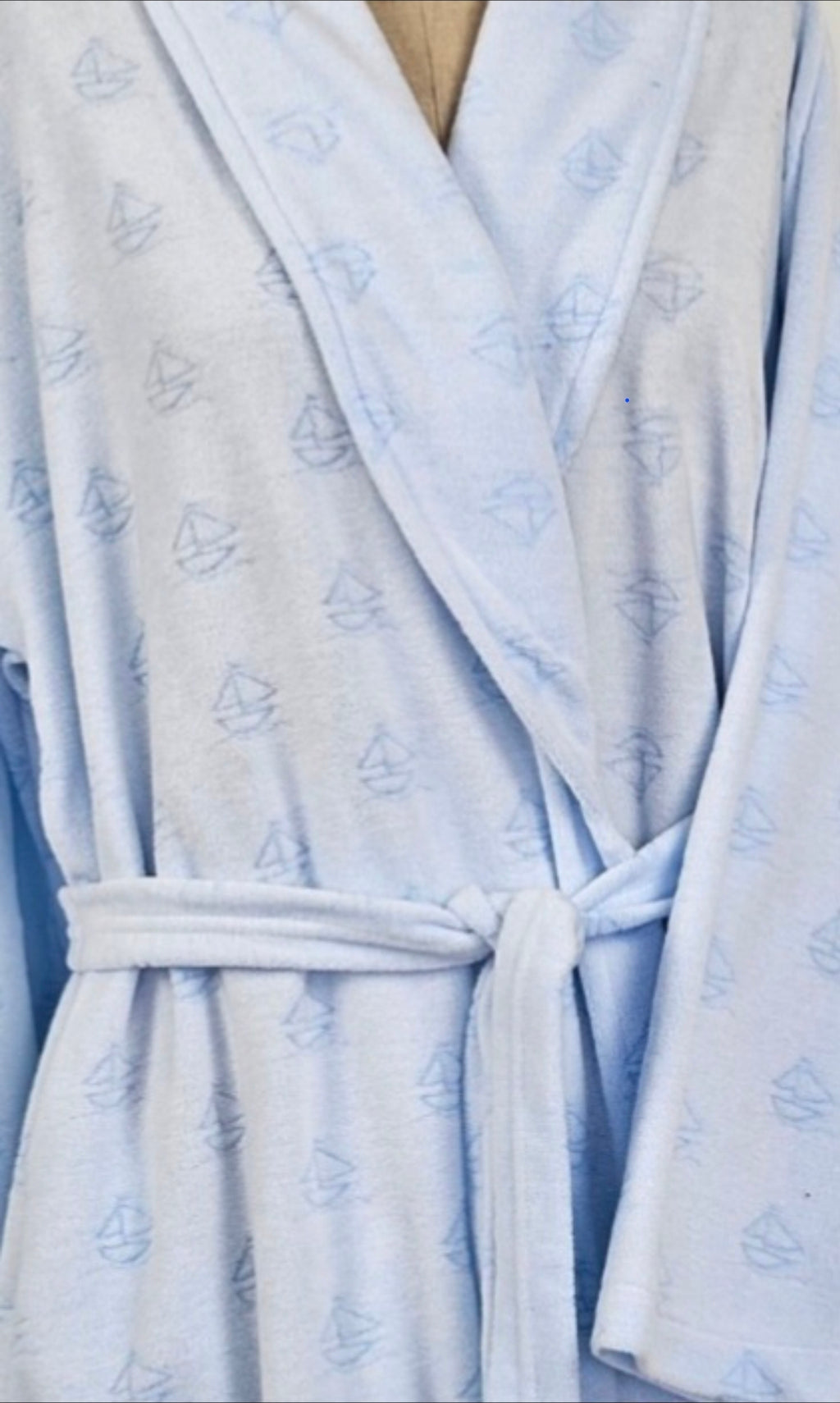 Peignoir Bleu imprimé petits Bateaux