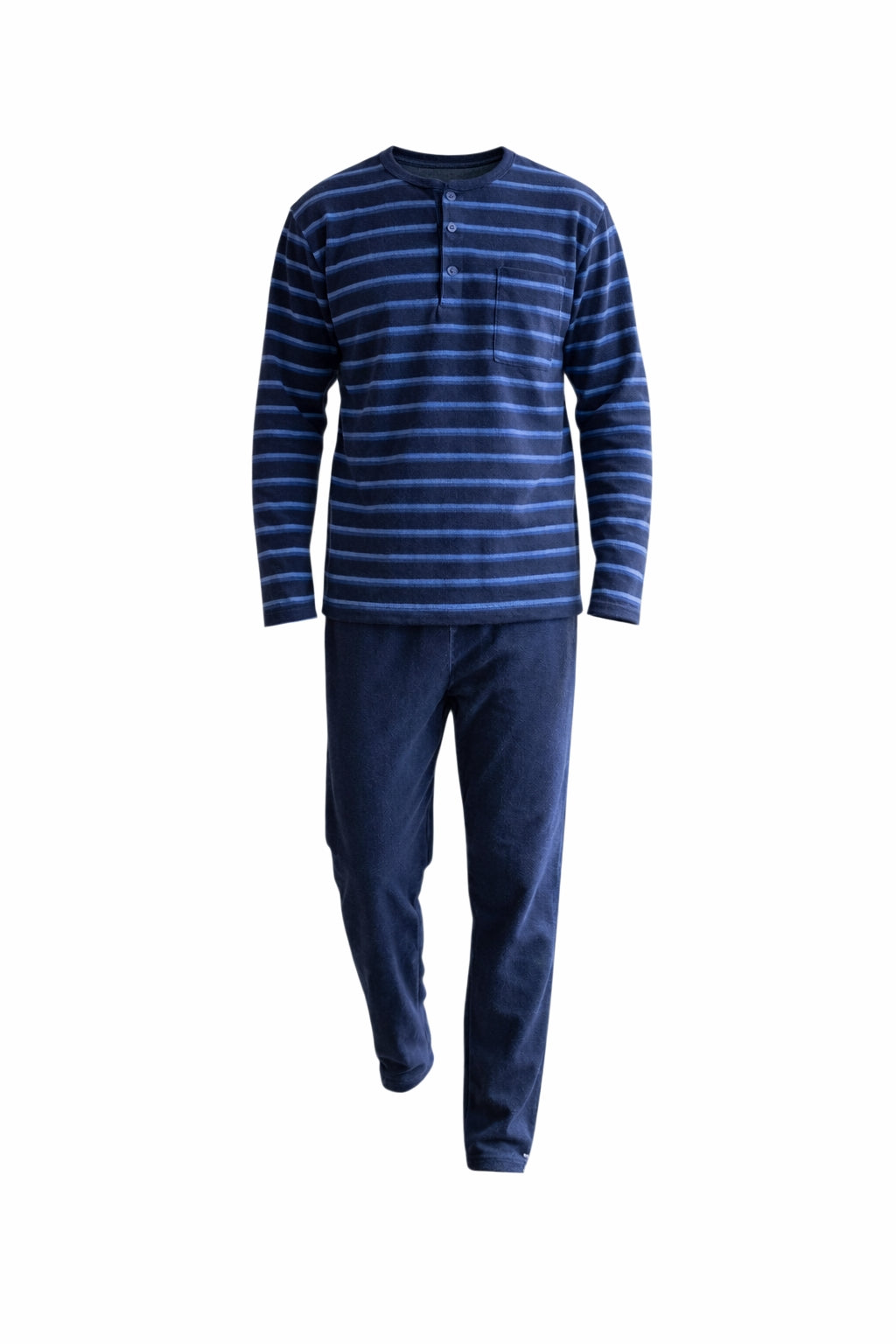 Pyjama velours rayé