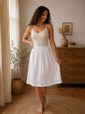 Jupon blanc en coton