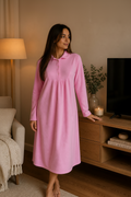 Chemise de nuit Togo rose uni
