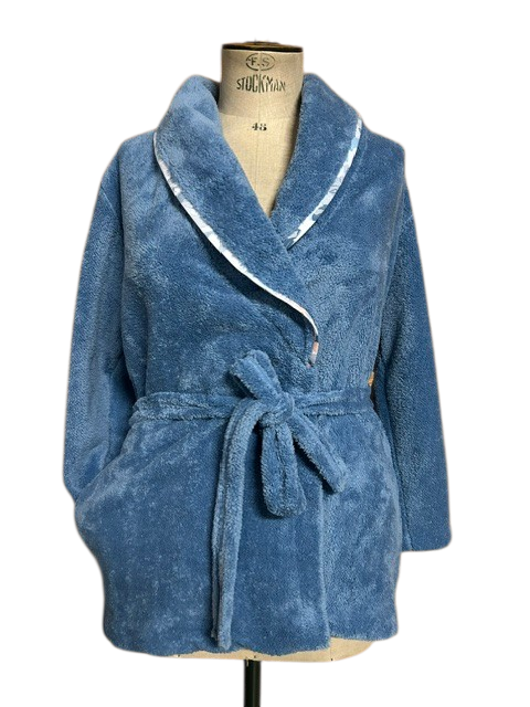 Veste fourrure Bleu