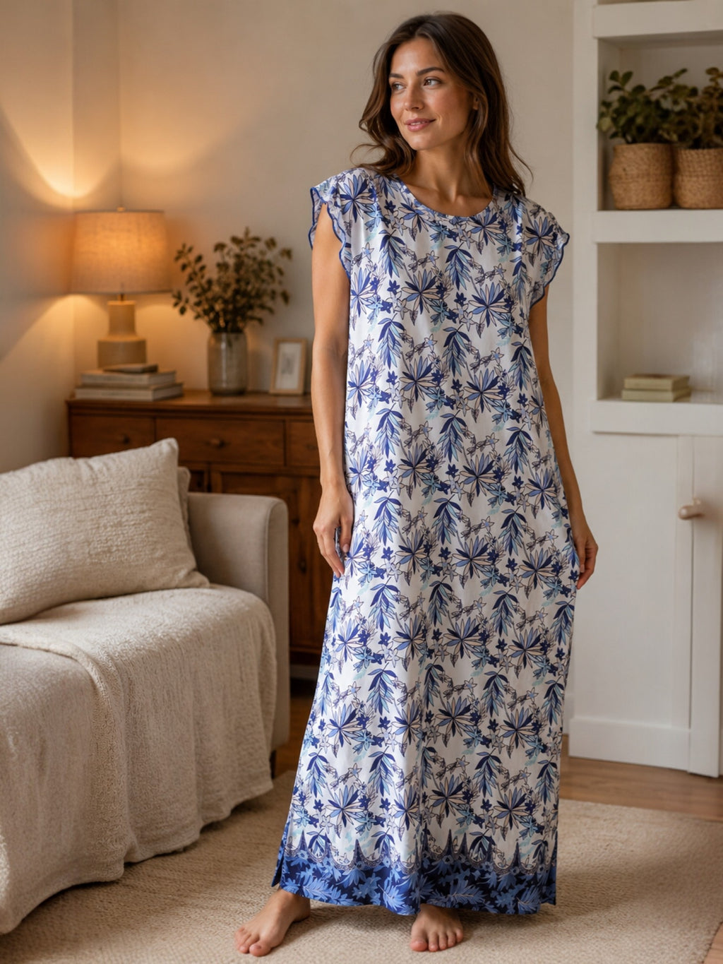 Robe d'hôtesse bleu