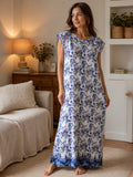 Robe d'hôtesse bleu