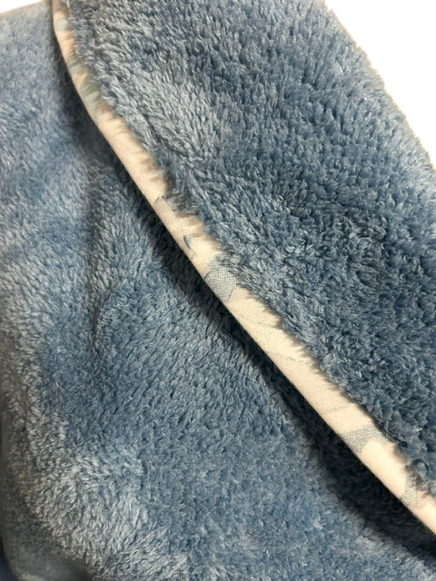 Veste fourrure Bleu