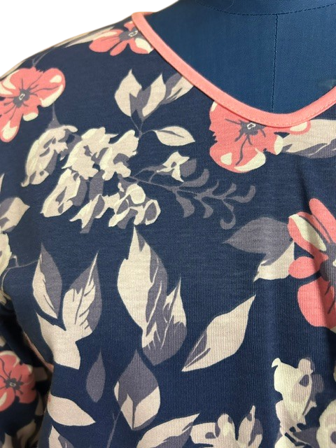 Chemise de nuit Floral à coulisse