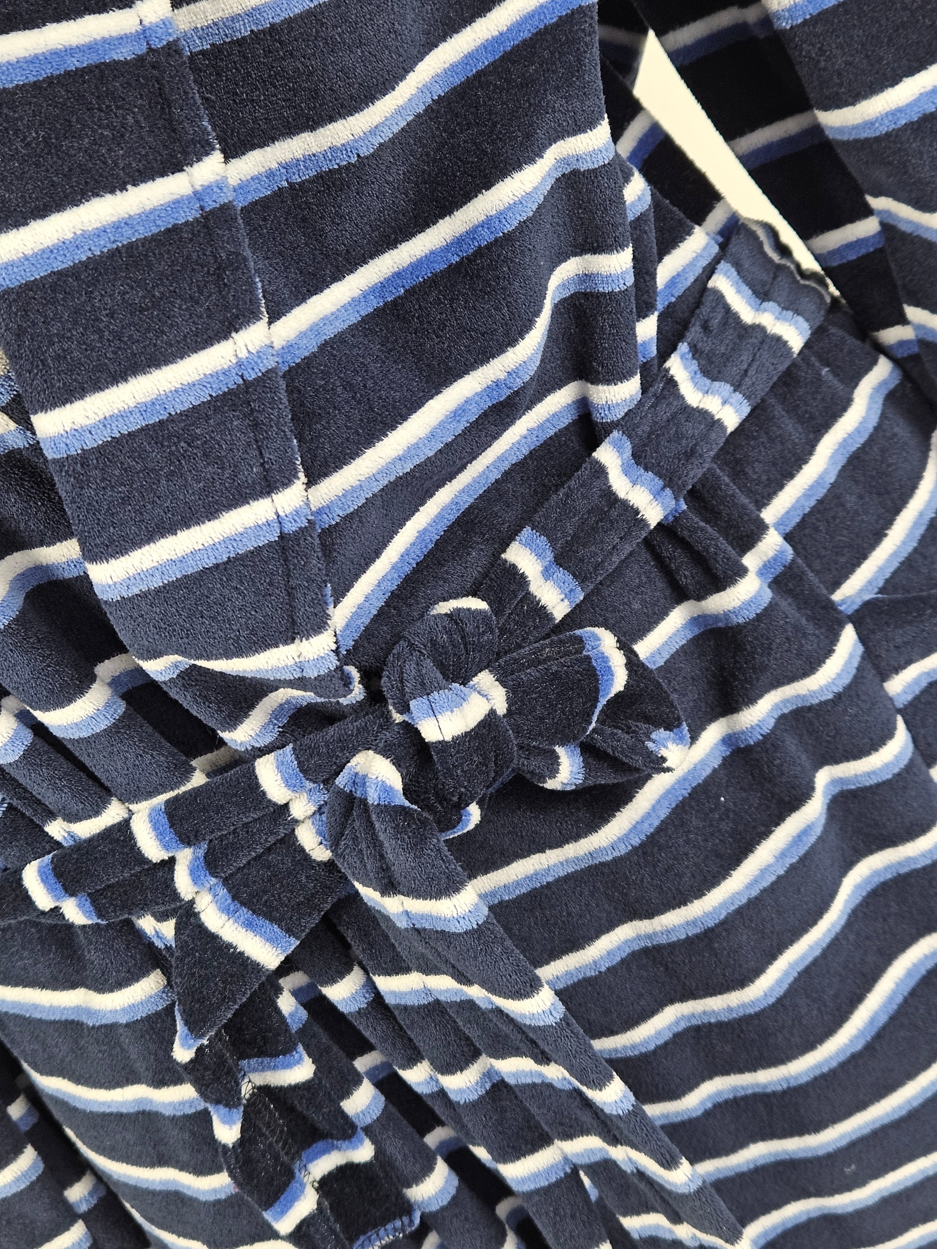 Peignoir Homme rayé Bleu