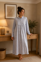 Chemise de nuit Togo bleu