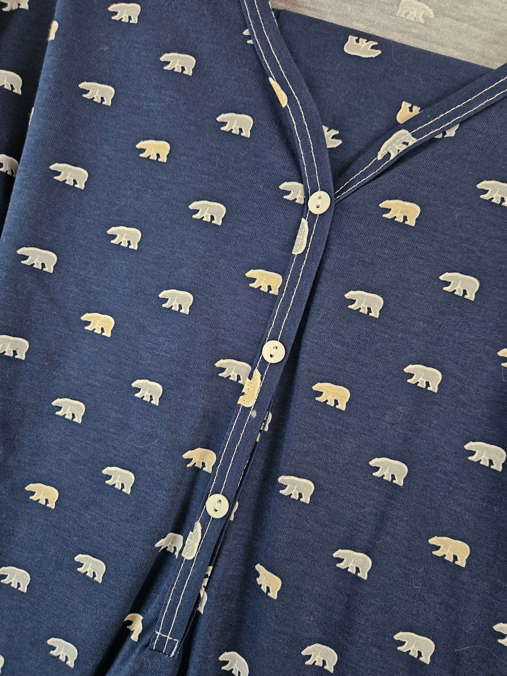 Pyjama bleu marine avec petits oursons