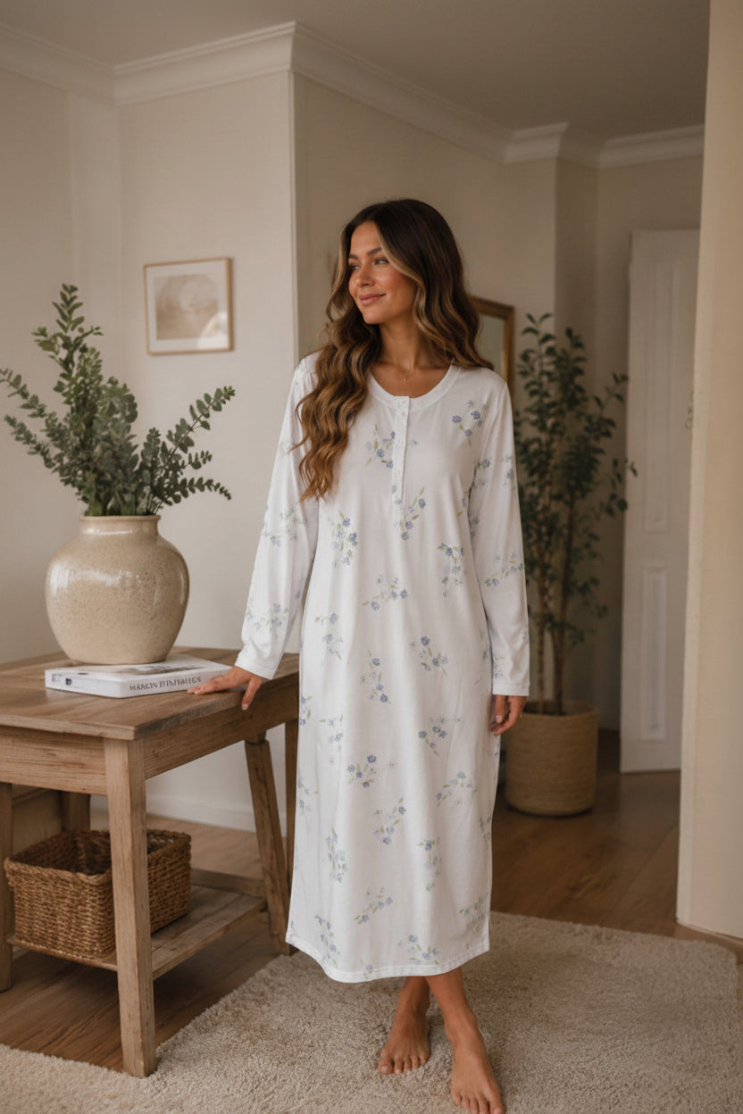 Chemise de nuit Felpa bleu
