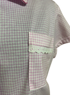 Pyjama short vichy rose