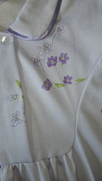 Chemise de nuit Col Claudine Felpa lilas