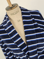 Peignoir Homme rayé Bleu