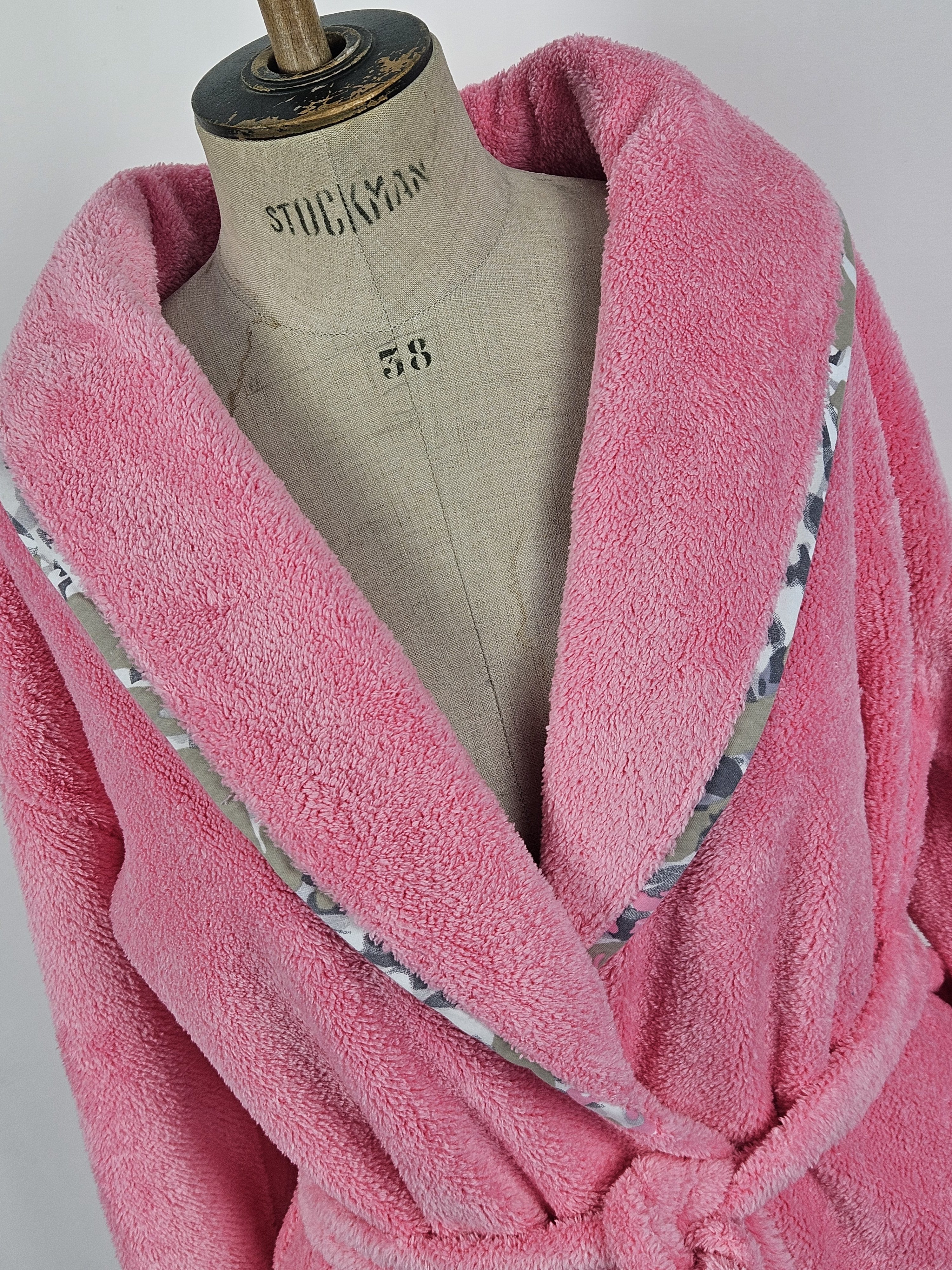 F817028/80/F veste col châle femme fourrure finition biais contrastant - LOT PROMO – Image 2